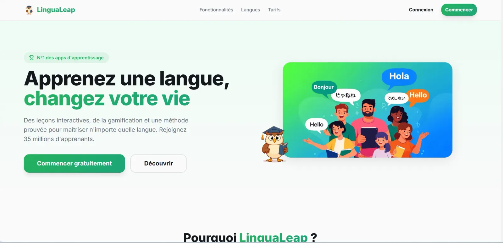 Image principale du projet LinguaLeap